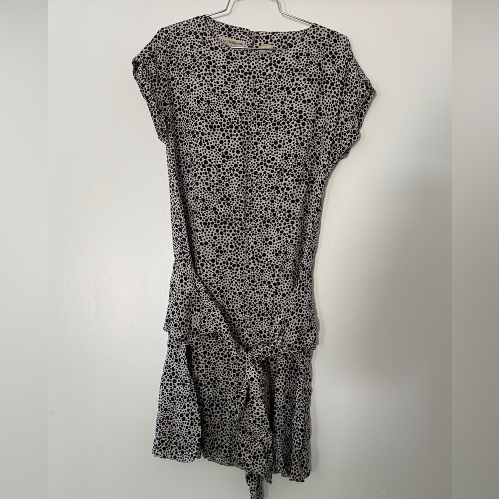 Liz Claiborne Dresses Vintage Silk Spot Print Drop Waist Dress Size 4